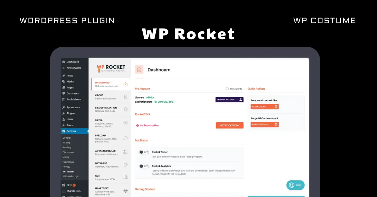 WP Rocket WordPress Plugin