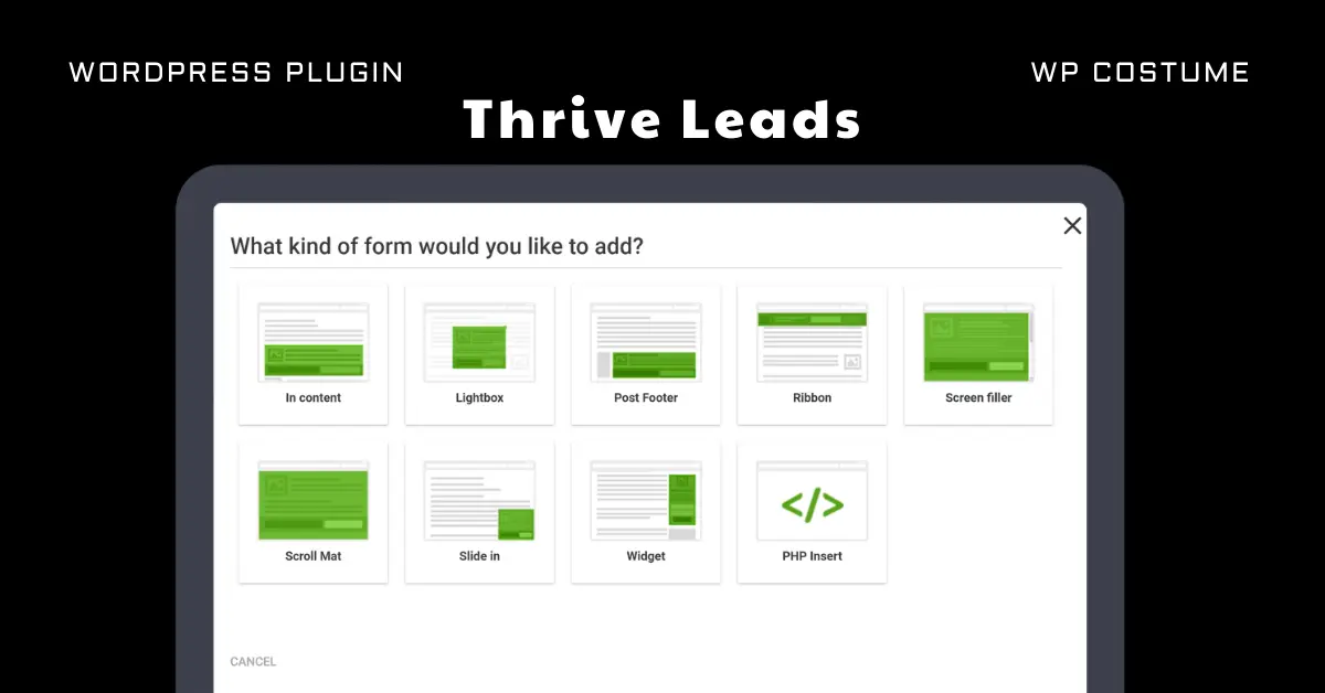 Thrive Leads WordPress Plugin