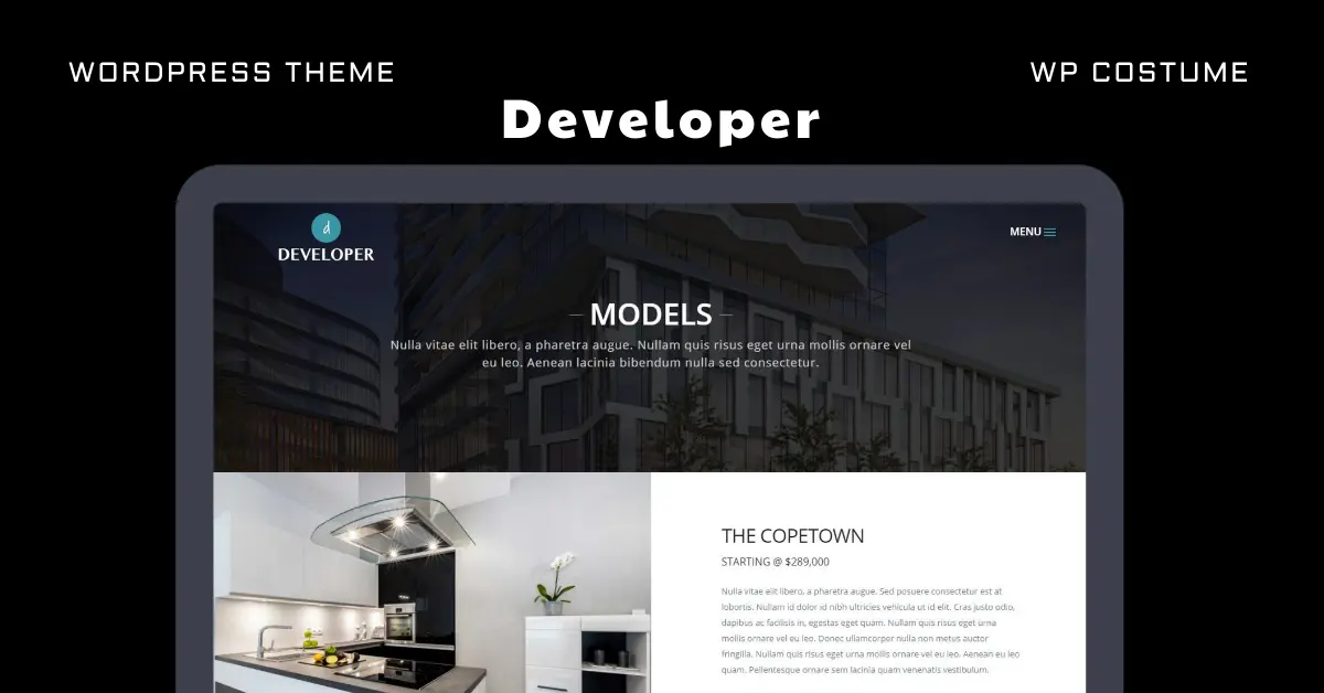 Developer WordPress Theme