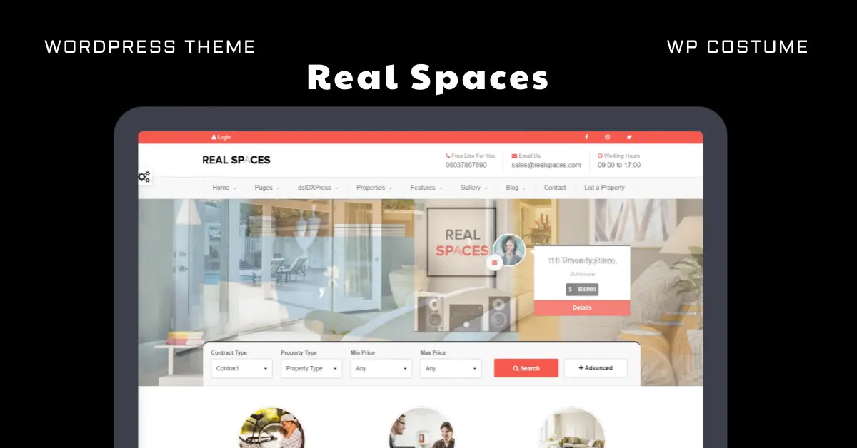 Real Spaces WordPress Theme